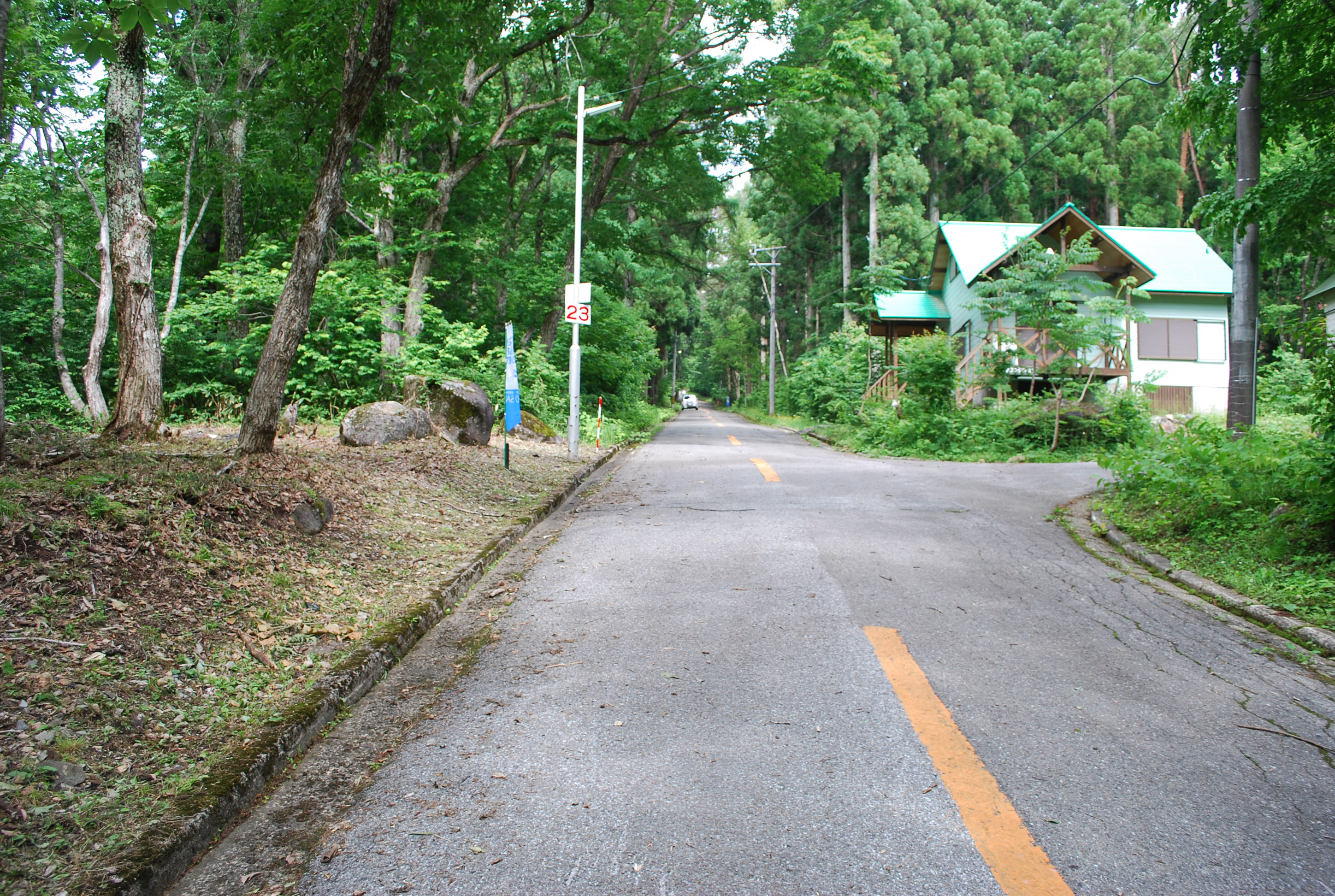 全面道路の写真です。	