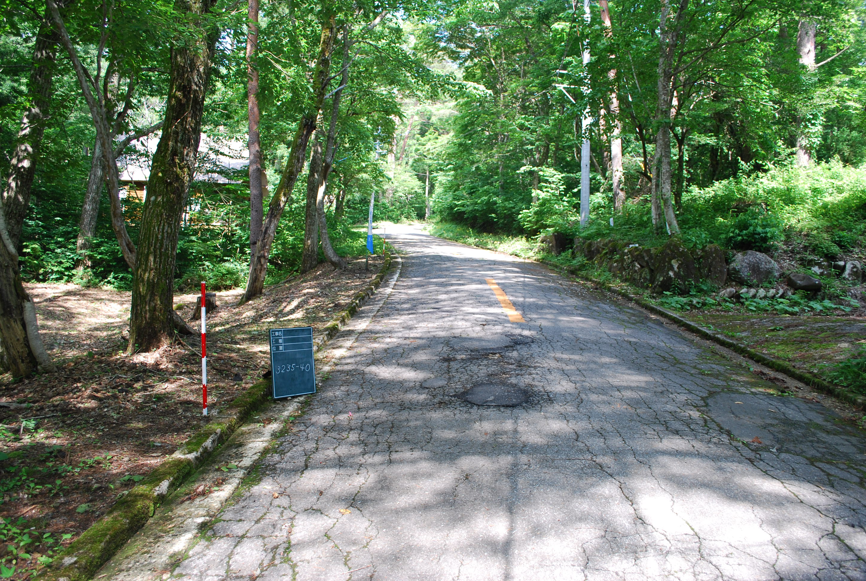 全面道路の写真です。	